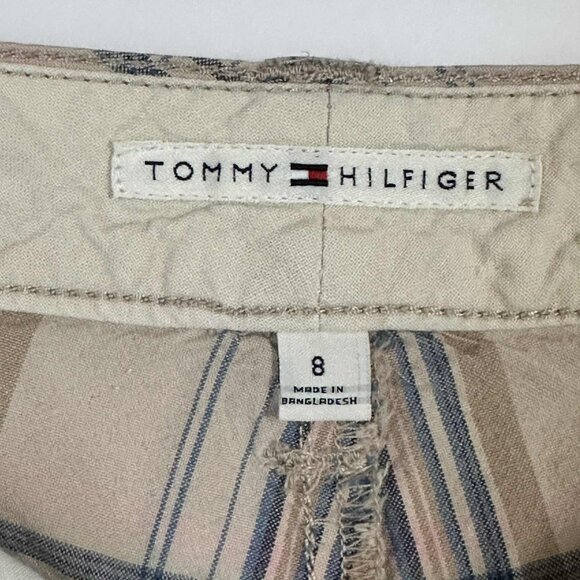 WOMENS SIZE 8 TOMMY HILFIGER PLAID SHORTS - Picture 3 of 5